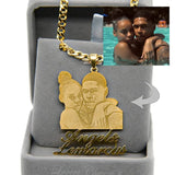 Personalized Mother's Day Gift Custom Photo Engraved Necklace Custom Photo Pendant Memory Family Jewelry Gifts Free Jewelry box