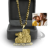Personalized Mother's Day Gift Custom Photo Engraved Necklace Custom Photo Pendant Memory Family Jewelry Gifts Free Jewelry box