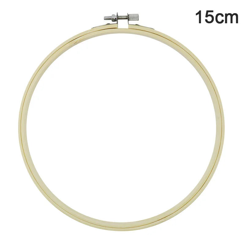 Rubber Imitate Wood Hoop Circle Embroidery Circle Round Bamboo Diy Art Craft Cross Stith Sewing Need work Tools Flower Wreath
