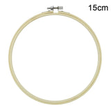 Rubber Imitate Wood Hoop Circle Embroidery Circle Round Bamboo Diy Art Craft Cross Stith Sewing Need work Tools Flower Wreath