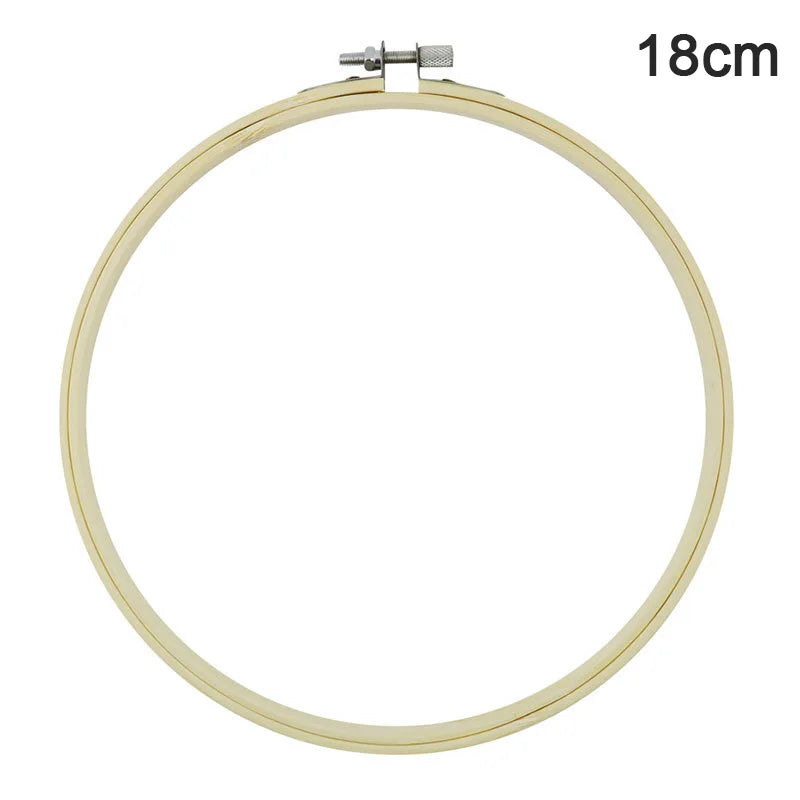 Rubber Imitate Wood Hoop Circle Embroidery Circle Round Bamboo Diy Art Craft Cross Stith Sewing Need work Tools Flower Wreath