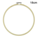 Rubber Imitate Wood Hoop Circle Embroidery Circle Round Bamboo Diy Art Craft Cross Stith Sewing Need work Tools Flower Wreath