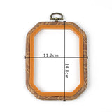 Rubber Imitate Wood Hoop Circle Embroidery Circle Round Bamboo Diy Art Craft Cross Stith Sewing Need work Tools Flower Wreath