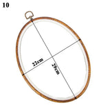 Rubber Imitate Wood Hoop Circle Embroidery Circle Round Bamboo Diy Art Craft Cross Stith Sewing Need work Tools Flower Wreath