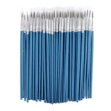 100PCS Pointed Painting Brush Set Art Miniature Paint Fine Detail Drawing Craft