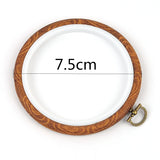 Rubber Imitate Wood Hoop Circle Embroidery Circle Round Bamboo Diy Art Craft Cross Stith Sewing Need work Tools Flower Wreath