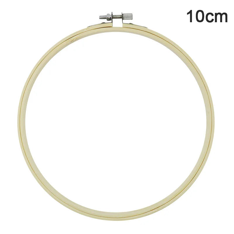Rubber Imitate Wood Hoop Circle Embroidery Circle Round Bamboo Diy Art Craft Cross Stith Sewing Need work Tools Flower Wreath