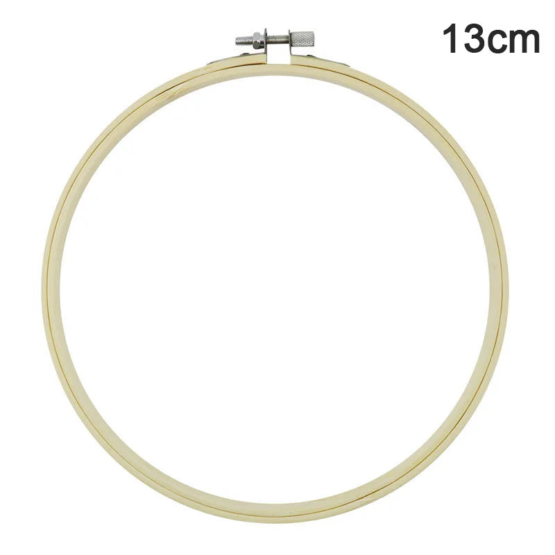 Rubber Imitate Wood Hoop Circle Embroidery Circle Round Bamboo Diy Art Craft Cross Stith Sewing Need work Tools Flower Wreath