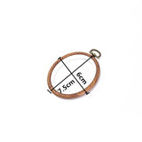 Rubber Imitate Wood Hoop Circle Embroidery Circle Round Bamboo Diy Art Craft Cross Stith Sewing Need work Tools Flower Wreath