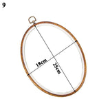 Rubber Imitate Wood Hoop Circle Embroidery Circle Round Bamboo Diy Art Craft Cross Stith Sewing Need work Tools Flower Wreath