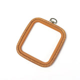 Rubber Imitate Wood Hoop Circle Embroidery Circle Round Bamboo Diy Art Craft Cross Stith Sewing Need work Tools Flower Wreath