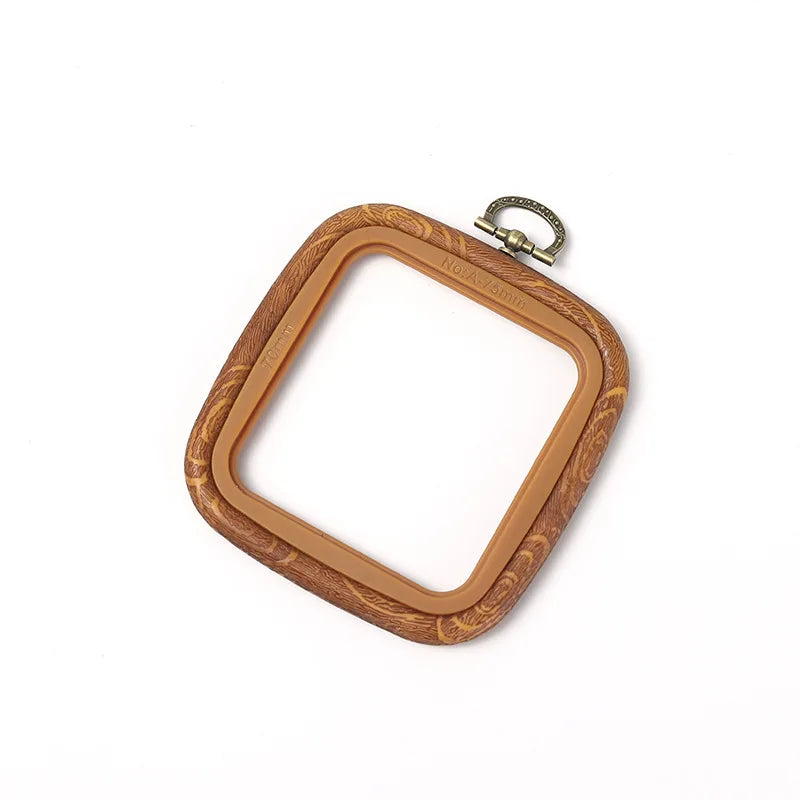 Rubber Imitate Wood Hoop Circle Embroidery Circle Round Bamboo Diy Art Craft Cross Stith Sewing Need work Tools Flower Wreath