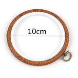 Rubber Imitate Wood Hoop Circle Embroidery Circle Round Bamboo Diy Art Craft Cross Stith Sewing Need work Tools Flower Wreath