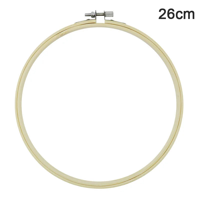 Rubber Imitate Wood Hoop Circle Embroidery Circle Round Bamboo Diy Art Craft Cross Stith Sewing Need work Tools Flower Wreath