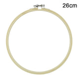 Rubber Imitate Wood Hoop Circle Embroidery Circle Round Bamboo Diy Art Craft Cross Stith Sewing Need work Tools Flower Wreath
