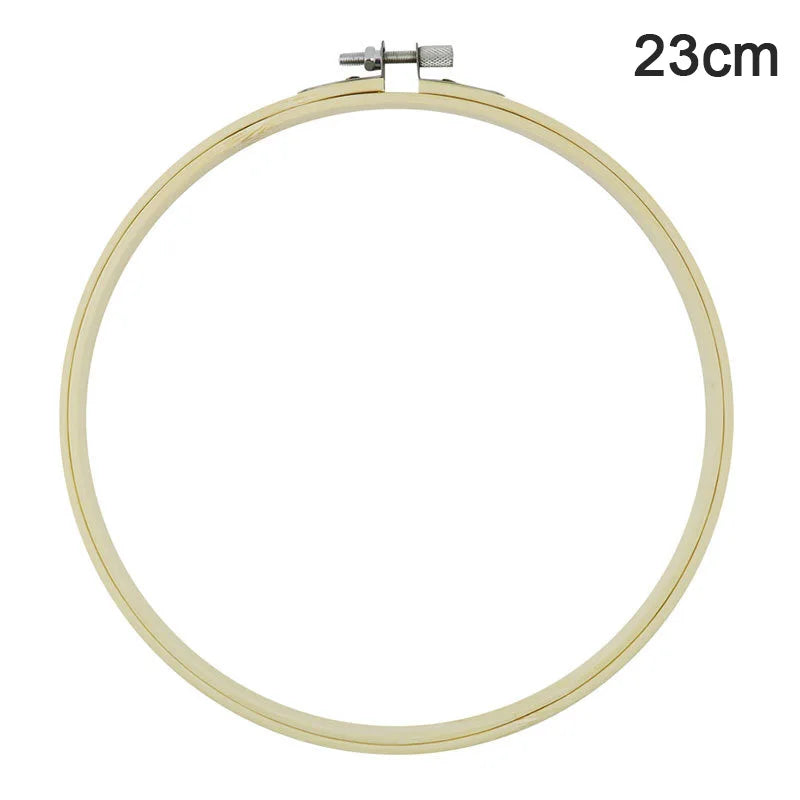 Rubber Imitate Wood Hoop Circle Embroidery Circle Round Bamboo Diy Art Craft Cross Stith Sewing Need work Tools Flower Wreath