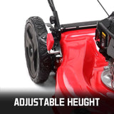 21-Inch Lawn Mower Gas Powered with125cc , 2-in-1 Mulching Push Mower B8721C