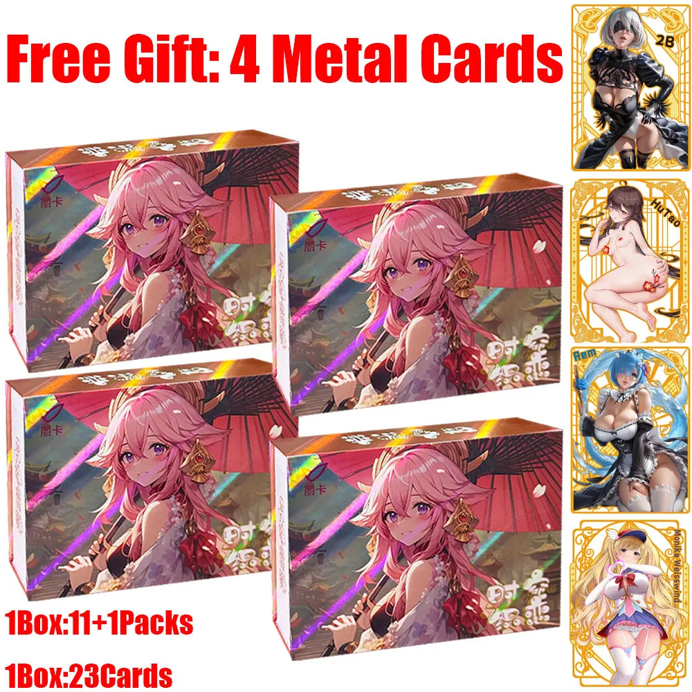 2025 Peach Blossom Dew Nude Waifu Cards Goddess Story Collection Card Swimsuit Bikini Booster Box Habbies Gift