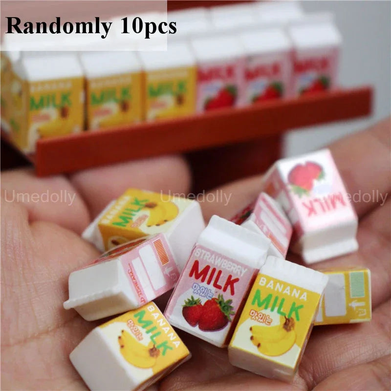 1/6 Scale Miniature Dollhouse Supermarket Store Food Mini Snacks Drinks for Doll Blyth BJD Accessories Toy