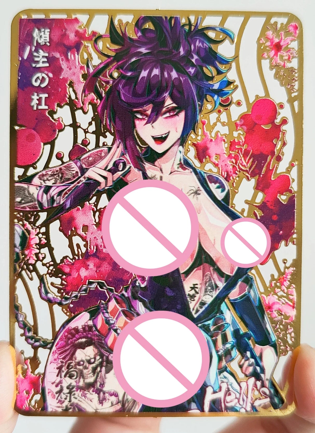 28PC/Set Anime Goddess Story DIY ACG Tsunade Albedo Kurumi Sexy Metal Card Collectible Cards Boys Play Toys Birthday Gifts