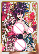 28PC/Set Anime Goddess Story DIY ACG Tsunade Albedo Kurumi Sexy Metal Card Collectible Cards Boys Play Toys Birthday Gifts