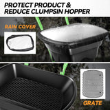 Walk-Behind Broadcast Spreader, 80LBS Capacity Fertilizer Spreader for Salt, Ice Melt, Grass Seed, Lawn and Garden Seeder