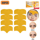 100-10pcs Collagen Forehead Wrinkle Patch Face Mask Head Lines Remover Masks Lifting Anti-Aging Stickers Skin Care Beauty