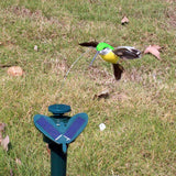 Solar Powered Flying Wobble Solar Flying Bird Butterfly Artificial Fake Hummingbird Dancing Fluttering Butterflies Garden Decor