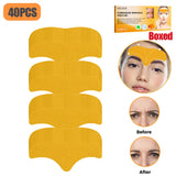100-10pcs Collagen Forehead Wrinkle Patch Face Mask Head Lines Remover Masks Lifting Anti-Aging Stickers Skin Care Beauty