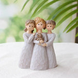 Three Sisters Statue Friend Statue Resin Sister Figurine For Best Friend Women Collection Art Crafts Tabletop Sculpture For
