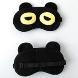 1Pc Cotton Cartoon Face Sleep Eye Mask Cute Funny Eye Cover Sleeping Mask Travel Rest Eye Band Kids Beauty Health Blindfold