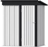 10 x 10 FT Outdoor Storage Shed, Metal Garden Sheds & Outdoor Storage Clearance, Large Tool Shed Outdoor with Single Lockable D