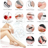 Professional Pedicure Kit, 26 in 1 Stainless Steel Foot Care Tools With Foot File and Callus Remover for Men Women Travel