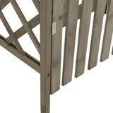 Wooden Arbor Arch with Gate | Wedding Arches Archway for Ceremony Party | Wood Garden Trellis Arbor for Outdoor Patio Bakcyard Y