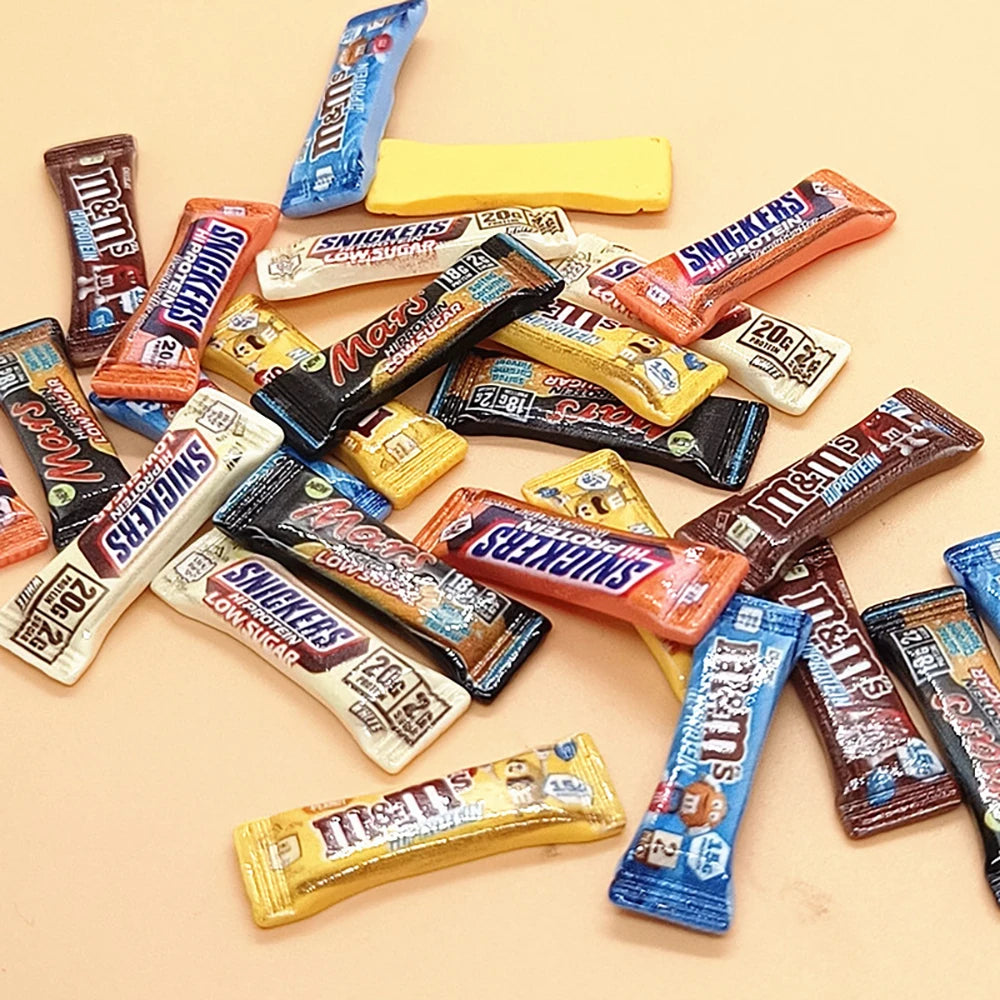 2/6/12PCS Supermarket Dollhouse Miniature food Candy Sack Bag Model Toys for Blyth Doll Accessories