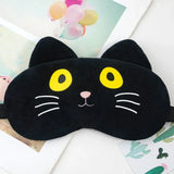 1Pc Cotton Cartoon Face Sleep Eye Mask Cute Funny Eye Cover Sleeping Mask Travel Rest Eye Band Kids Beauty Health Blindfold