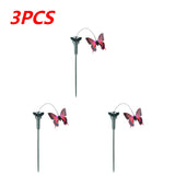 Solar Powered Flying Wobble Solar Flying Bird Butterfly Artificial Fake Hummingbird Dancing Fluttering Butterflies Garden Decor