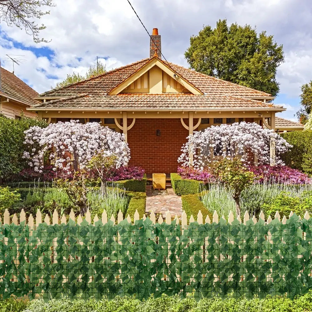 1PCS Artificial Ivy Privacy Fence Wall Screen 100X50 Greenery Backdrop Ivy Vine Leaf Hedges Fence Panels for Patio Garden