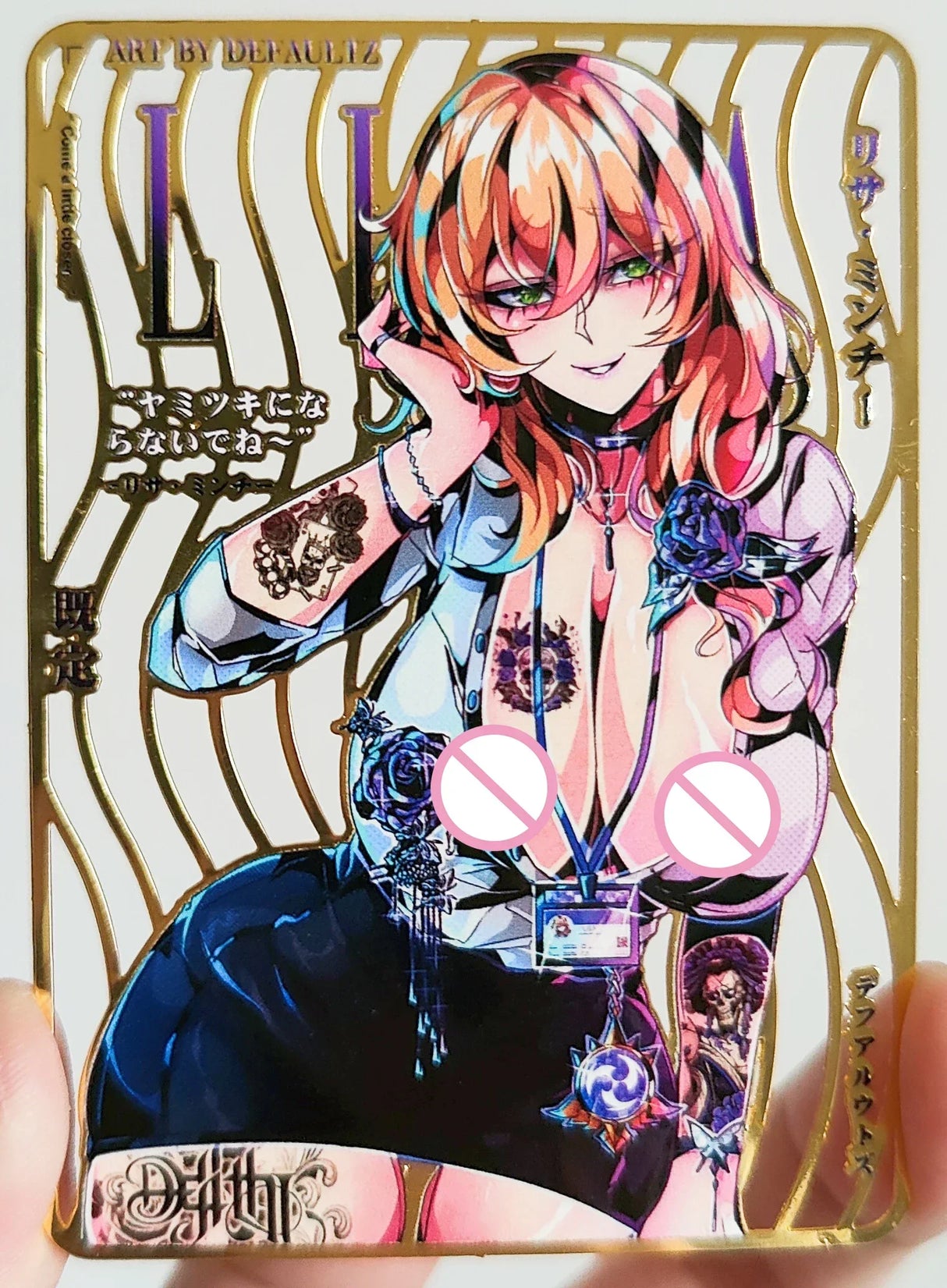 28PC/Set Anime Goddess Story DIY ACG Tsunade Albedo Kurumi Sexy Metal Card Collectible Cards Boys Play Toys Birthday Gifts