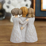Three Sisters Statue Friend Statue Resin Sister Figurine For Best Friend Women Collection Art Crafts Tabletop Sculpture For
