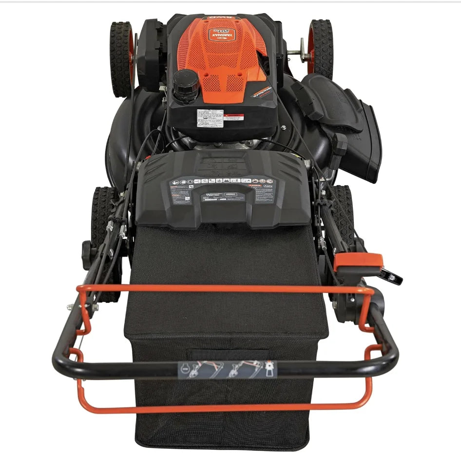 22 in. 201cc Select PACE 6 Speed CVT High Wheel RWD 3-in-1 Gas Walk Behind Self Propelled Lawn Mower, Black