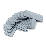 10pcs Garden Landscape Edging Border Imitation Stone Brick Plastic Fencing Lawn Plant Border Decorative Flower Grass Border