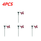 Solar Powered Flying Wobble Solar Flying Bird Butterfly Artificial Fake Hummingbird Dancing Fluttering Butterflies Garden Decor