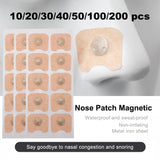 10/100/200 Pcs Nose Patches Magnetic Suction Iron Nasal Strips Increase Air Improve Sleep Quality Reduce Snoring Tools