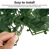 1PCS Artificial Ivy Privacy Fence Wall Screen 100X50 Greenery Backdrop Ivy Vine Leaf Hedges Fence Panels for Patio Garden