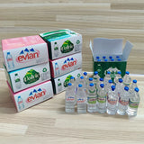 1:12 Dollhouse Miniature Simulation Mineral Water Bottle with Box Drink Model Miniaturas Play Kitchen Doll Supermarket Food Toy