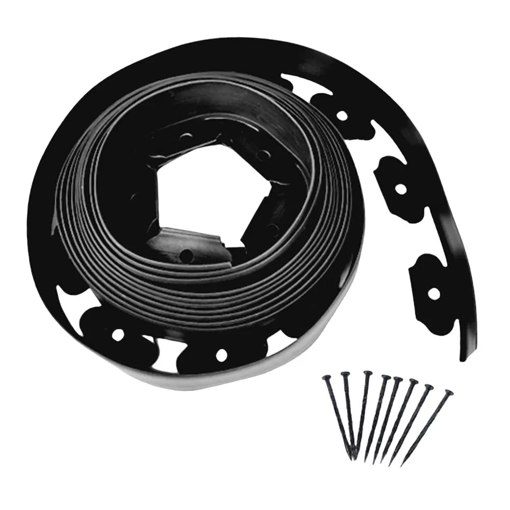 5/10M Garden Edging with Spikes Landscape Edging No Dig Flexible Lawn Edging Kit for Yard Flowerbeds