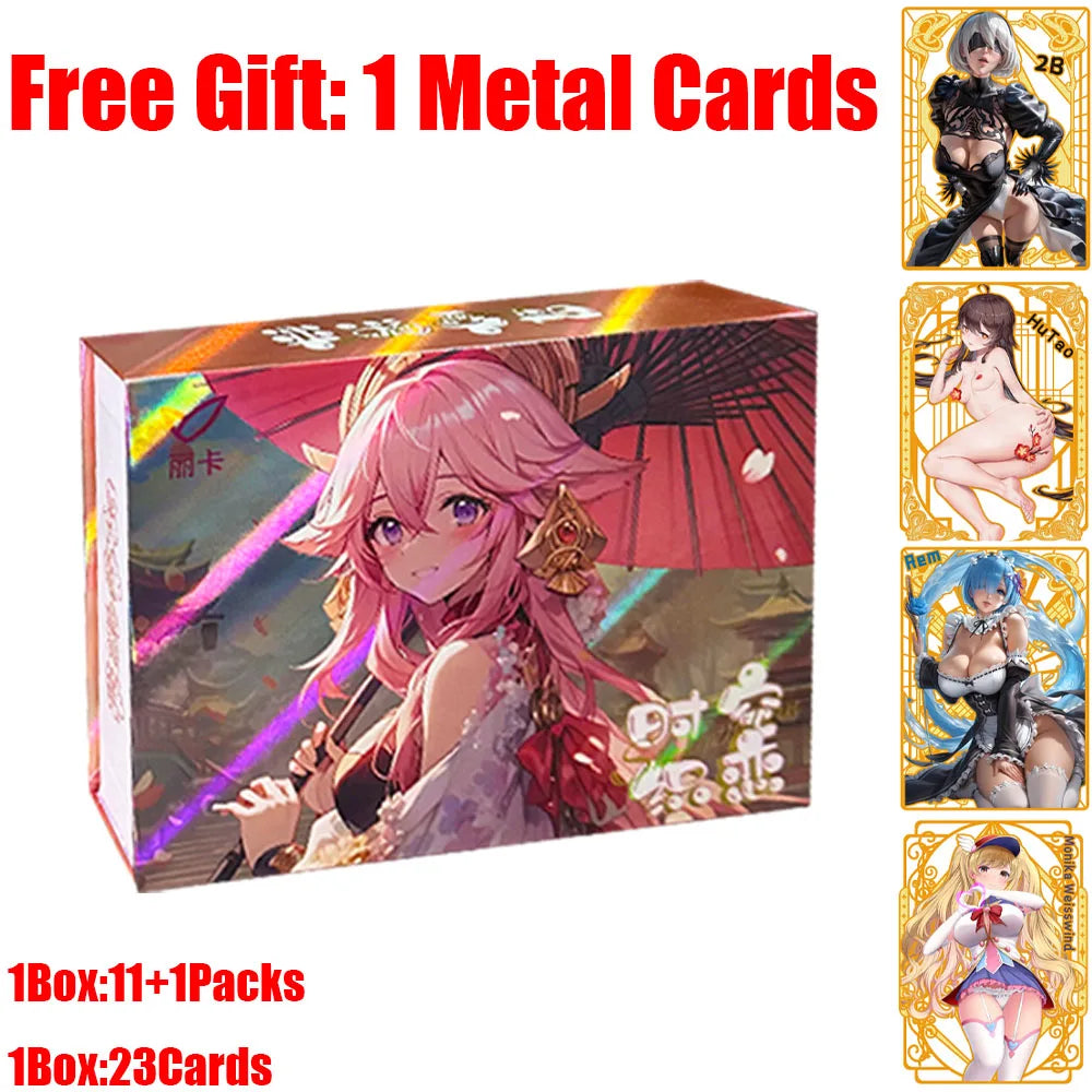 2025 Peach Blossom Dew Nude Waifu Cards Goddess Story Collection Card Swimsuit Bikini Booster Box Habbies Gift