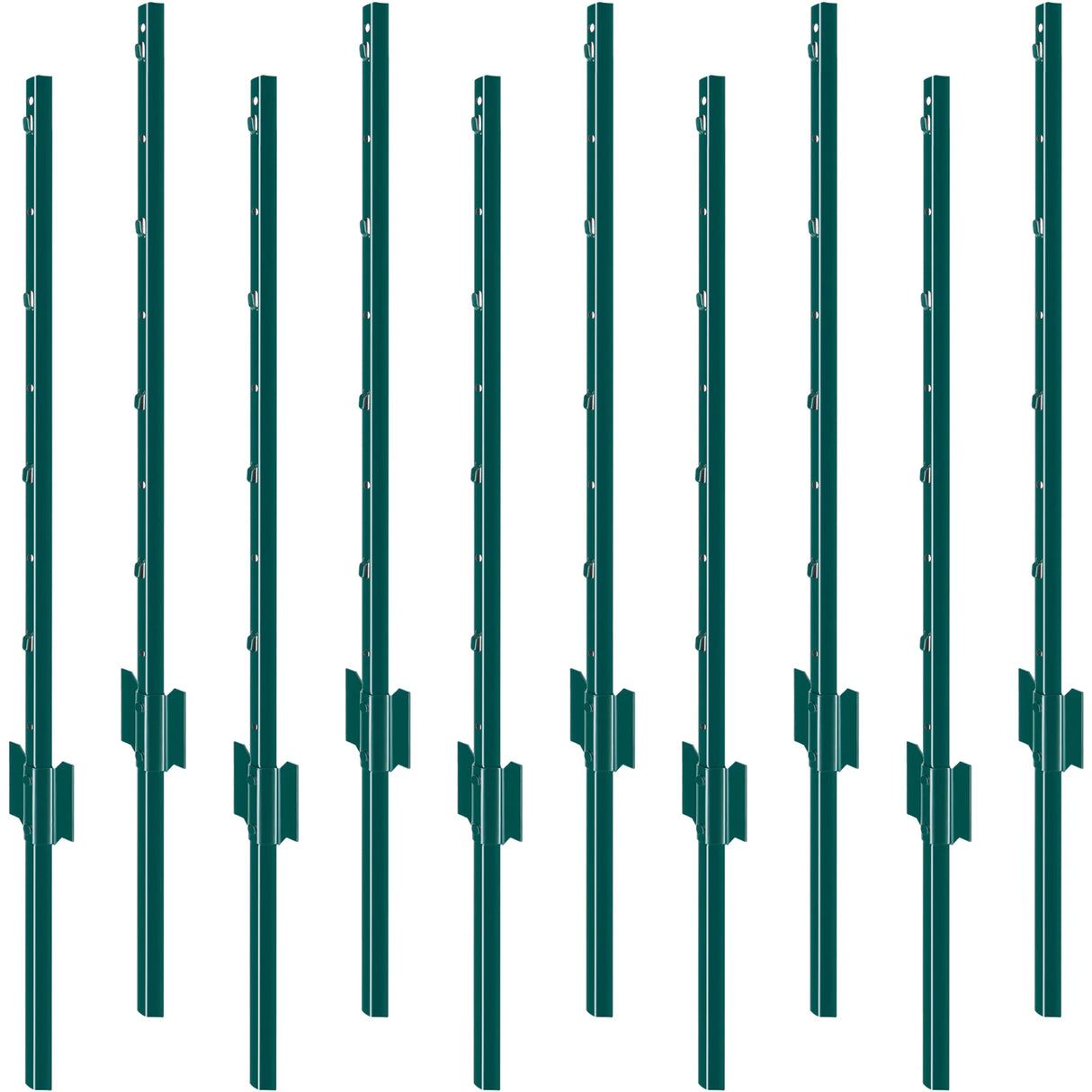 VEVOR Fence Post T-Post Heavy Duty Metal Fence Posts Sturdy Steel Fence Stakes for Garden Yard Lawn Farms & Outdoor Wire Fencing