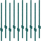 VEVOR Fence Post T-Post Heavy Duty Metal Fence Posts Sturdy Steel Fence Stakes for Garden Yard Lawn Farms & Outdoor Wire Fencing
